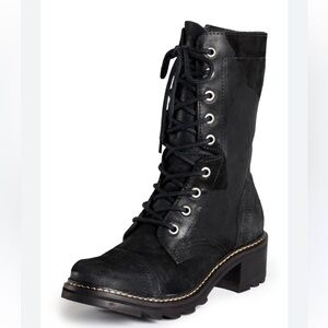 EUC Donald J Pliner Gita distress leather boot size 8